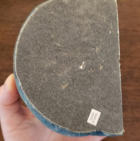 Blue Geode Bookend/Candle Holder Made in Brazil  - Picture 4 of 8